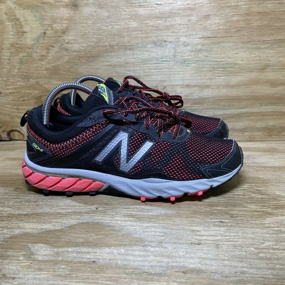 New Balance Shoes | New Balance 610v5 Trail Running Shoes Womens 8.5 Black Pink Athletic Sneakers | Color: Black/Pink | Size: 8.5 | Luxeselect's